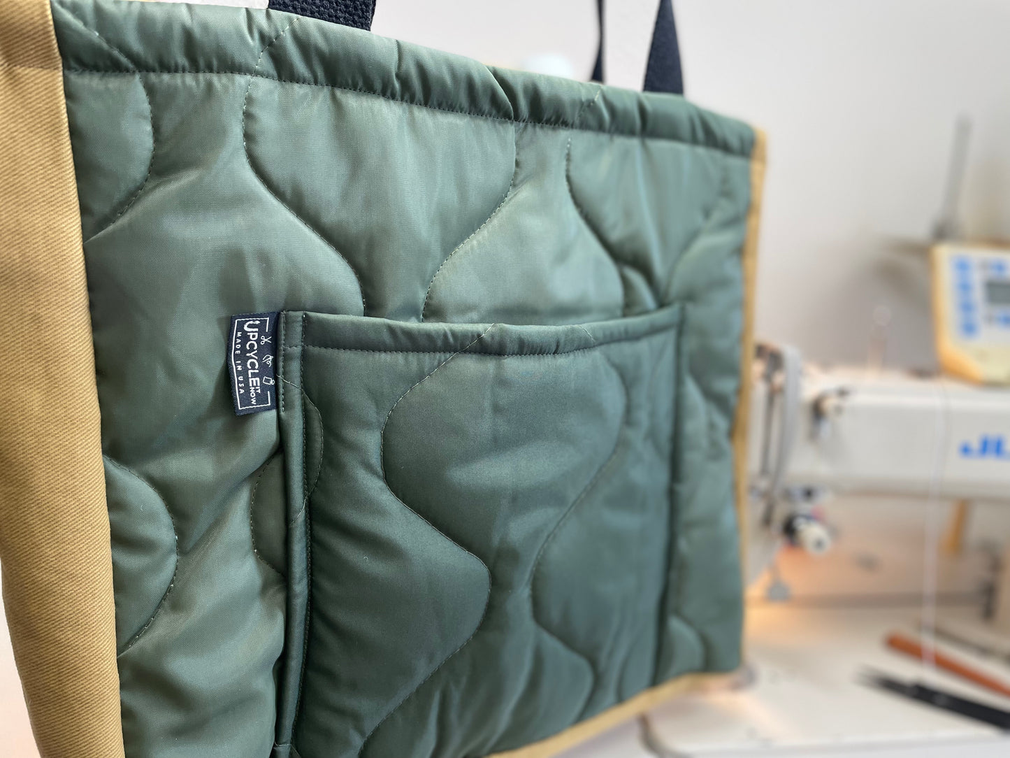 Canvas and Puff Tote