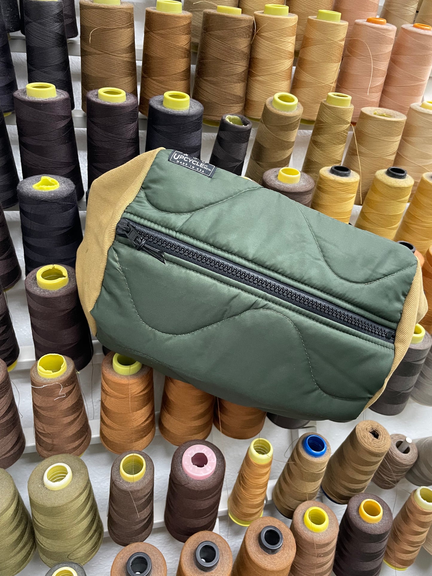 Canvas Puffy Hip Pouch